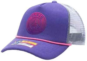 Unisex Purple Paris Saint-Germain Serve Trucker Adjustable Hat - Picture 1 of 4