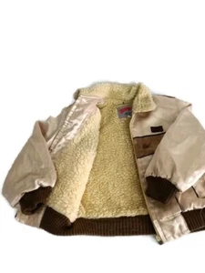 Vintage Kids Children’s with inner lining Jacket All Wool Fur Bay WaterProof - Picture 1 of 9