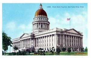 Utah State Capitol Salt Lake City Utah unbenutzt alte Postkarte 15884 - Bild 1 von 2