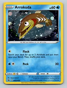 Tarjeta de Pokémon rara Arrokuda SWSH093 Black Star Promo Cosmos Holo - casi nueva casi como nueva - Imagen 1 de 2