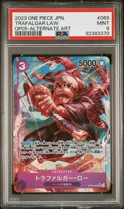 Trafalgar Law OP05-069 SR Alt Art Japanese One Piece TCG PSA 9 #3370 - Bild 1 von 2