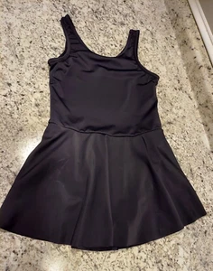 Weissman Mädchen schwarzes Trikot mit Rock Größe LC - Bild 1 von 9
