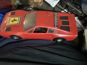 TOOTSIETOY FERRARI GTO TOY CAR IN RED POLY PLASTIC - Picture 1 of 3