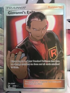 Giovanni's Exile (Full Art) 67/68 Hidden Fates Holo - Picture 1 of 2