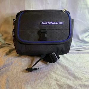 Nintendo Gameboy Advance Carrying Case Black w/ Blue Trim. - Picture 1 of 4