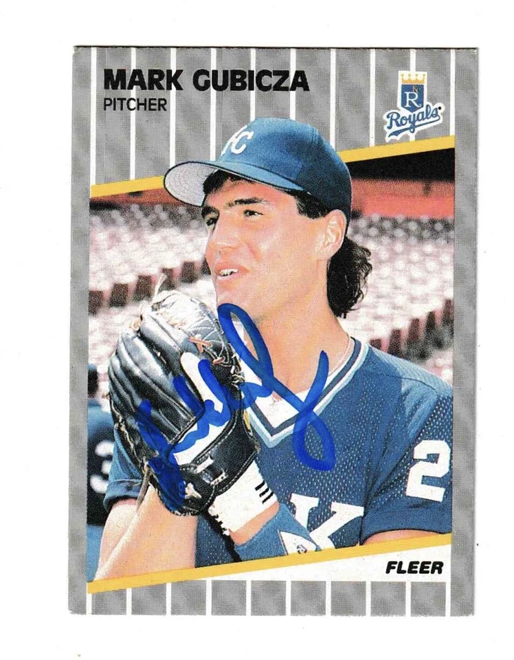 1989 Fleer Mark Gubicza Signed Autograph #283 Baseball Card - Image 1 of 1