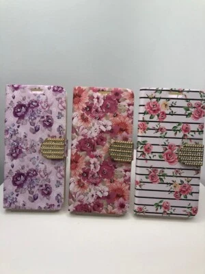 For LG G8 ThinQ G820TM Flowers Wallet Case Cover - Image 1 of 4