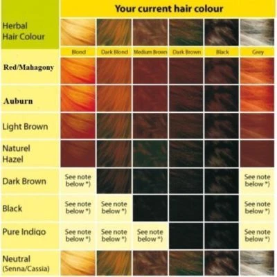 Henna Hair Dye Color Powder Natural Colorant NO PPD AMMONIA Men Women 9 SHADES - Image 1 of 4