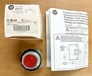 Allen Bradley 800T-A6A4 Push Button Red Flush Head Non Illuminated *New in Box* - Bild 1 von 9