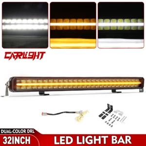 Barre Lumineuse 84.5cm LED 12V 24V 120W Feu Longue Portée +Position Orange Blanc - Imagen 1 de 11