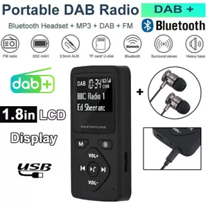 Mini Handheld DAB/DAB + FM Radio LCD Portable Pocket Digital Receiver+Earphone - Picture 1 of 12