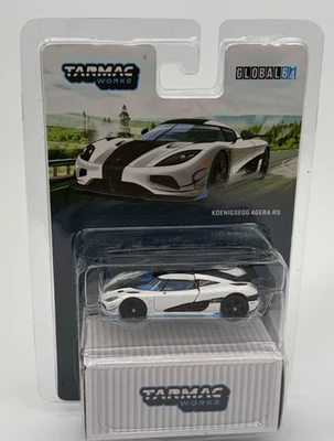 Tarmac Works Koenigsegg Agera RS Blanco/Negro Global 64 Die Cast 1:64 Foto 1 de 4