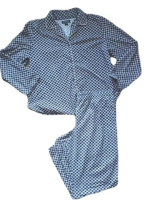 Conjunto de pijama polar de 2 piezas Nautica para mujer talla XL ropa de dormir azul marino blanco manga larga Foto 1 de 4