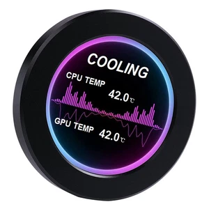 2.1in IPS Water-Cooled Secondary Screen Comapct Round LCD Computers Host TDW - Picture 1 of 6
