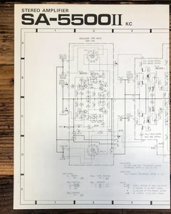 Pioneer SA-5500 MK2 Verstärker ausklappbarer Schaltplan *Original* - Bild 1 von 1