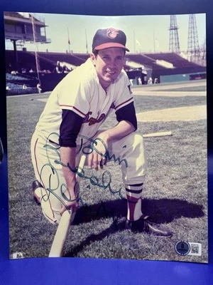 HOF Brooks Robinson Baltimore Orioles signed 8x10 photo Becket BAS Auth - Image 1 of 3