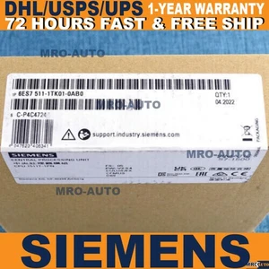 New Siemens 6ES7511-1TK01-0AB0 6ES75111TK010AB0 S7-1500T, CPU 1511T-1 PN - Picture 1 of 2