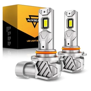 Kit de conversión de bombilla de faro LED AUXBEAM 9005 haz alto blanco 6500K 80W sin ventilador - Imagen 1 de 12