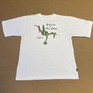 VINTAGE Great Barrier Reef Shirt Youth Small White Australia Port Douglas 90s - Picture 1 of 13