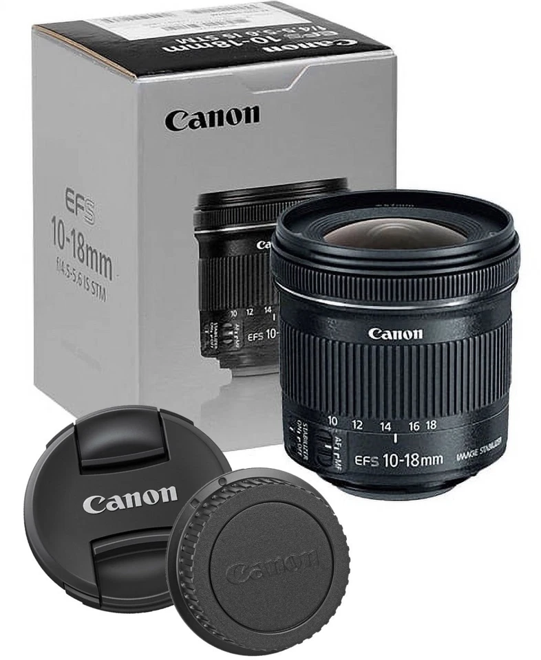 Canon EF-S 10-18mm f/4.5-5.6 IS STM Lens Wide-Angle Zoom Lens EF-S-Mount/APS-C - Image 1 of 1