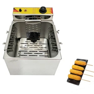 Máquina Freidora Eléctrica Maíz Perro 60~200°C Freidora Maíz 12L - Imagen 1 de 20