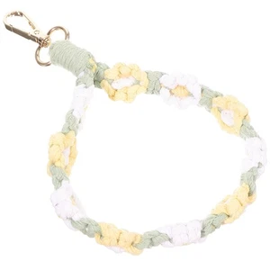 Llavero Flor Tejido Decorativo Muñeca Llavero Monedero Dije Colgante Llavero para - Imagen 1 de 12