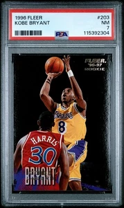 1996 Fleer #203 Kobe Bryant PSA 7 Rookie RC - Picture 1 of 2
