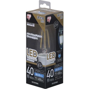 Iris Oyama LED bulb Firament Base diameter 17mm 40W equivalent Daylight whi 450 - Picture 1 of 8