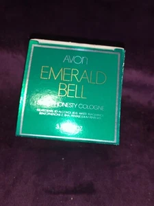 Avon "EMERALD BELL DECANTER" SWEET HONESTY COLOGNE empty, W free shipping - Picture 1 of 5