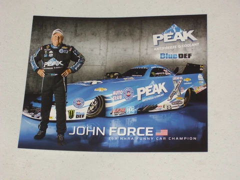 2016 JOHN FORCE PEAK NITRO FUNNY CAR NHRA POSTCARD Cover