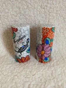 Antoni Gaudi Barcelona Spain Salt & Pepper Shakers Mosaic - Picture 1 of 7