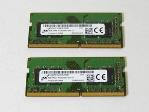 Micron 2x 8GB 1RX8 Laptop Memory 260pin So-Dimm PC4-2400T (MTA8ATF1G64HZ-2G3B1) - Picture 1 of 1