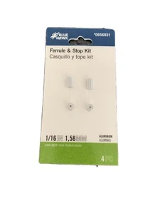 Kit de férula y parada Blue Hawk 1/16 1,58 mm 0656931 nuevo en paquete, envío rápido - Imagen 1 de 3