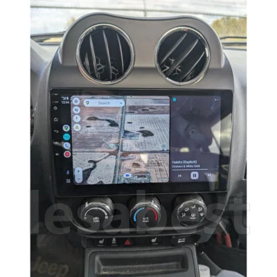 10“ For Jeep Compass 2009-2016 WIFI CarPlay & Android Auto BT Stereo Radio GPS Foto 1 de 4