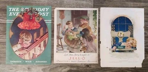 Lot of 3 - Vintage 1923 and 1939 Magazine Covers 14"x11" - Picture 1 of 8
