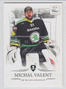 2014-15 OFS CLASSIC CZECH MICHAL VALENT /125 RAINBOW PARALLEL #173 Boleslav