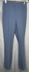 NWT ZARA WOMEN'S TROUSER PANTS HIGH WAIST STRAIGHT LEG BLUE SIZE SMALL - Picture 1 of 12