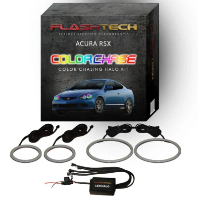Dream Color Chasing Dynamic LED Halo Ring Kit para faros Acura RSX 2005-2006 Foto 1 de 4