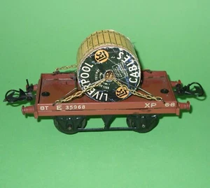 Hornby Spur O / BR Liverpool Seilwagen mit Kettenladung - Bild 1 von 6