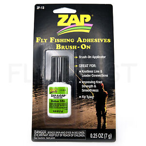 ZAP-A-GAP BRUSH-ON - Fly Tying Glue Adhesive Medium CA+ Fly Fishing NEW!