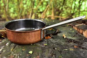 EVA-TRIO 2l Kupfer Sauteuse 21 x 8 cm Kasserolle Ole Palsby Dänemark Erik Mangor - Bild 1 von 6