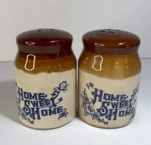 "Juego de 2 saleros y pimenteros caseros dulces vintage de aproximadamente 3"" granja rural" - Imagen 1 de 6