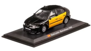 Atlas Seat Leon Barcelona Taxi 1999 escala 1:43 4 pulgadas coche modelo diecast - Imagen 1 de 7