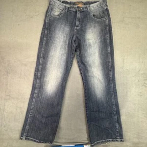 Wrangler Retro Jeans Mens Boot Cut Dark Wash Denim Fade Cowboy Western 33x32 - Picture 1 of 19