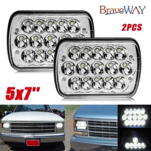 Pair 7x6" LED Headlights for Chevy 1988-1999 C1500 C2500 C3500 K1500 K2500 K3500 - Picture 1 of 18