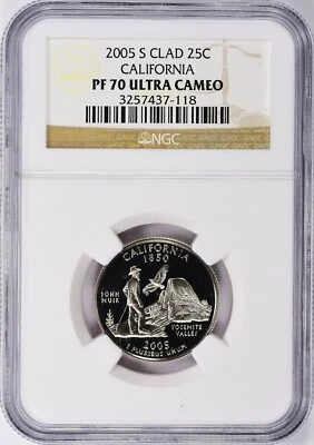 2005 S California State Quarter NGC PR70 DCAM - Image 1 of 3