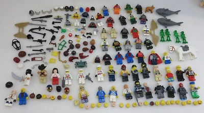 Lego Minifigures Accessories Lot Ninjago Iron Man Jurassic World Spiderman Etc. - Изображение 1 из 4