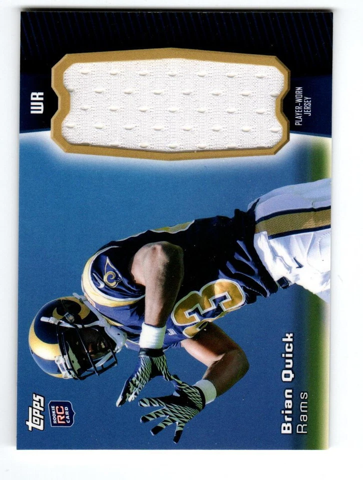 2012 Topps Rookie Relic Jumbos #RJRBQ Brian Quick - Image 1 of 1