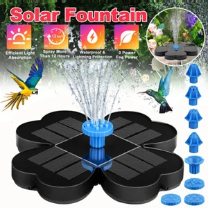 Solar Springbrunnen Teichpumpe Fontäne Wasserspiel Garten Pool Brunnen Pumpe DHL - Bild 1 von 12