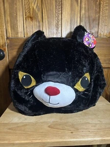 Fursuit Kopf schwarze Katze Felltier Adopt gefüttert - Bild 1 von 5